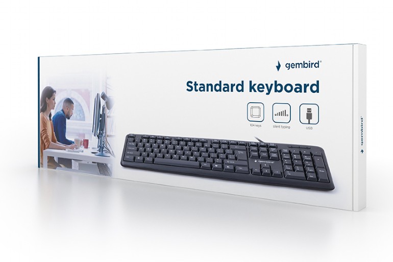 Tastatura Gembird KB-U-103-UA, USB, Black photo 6