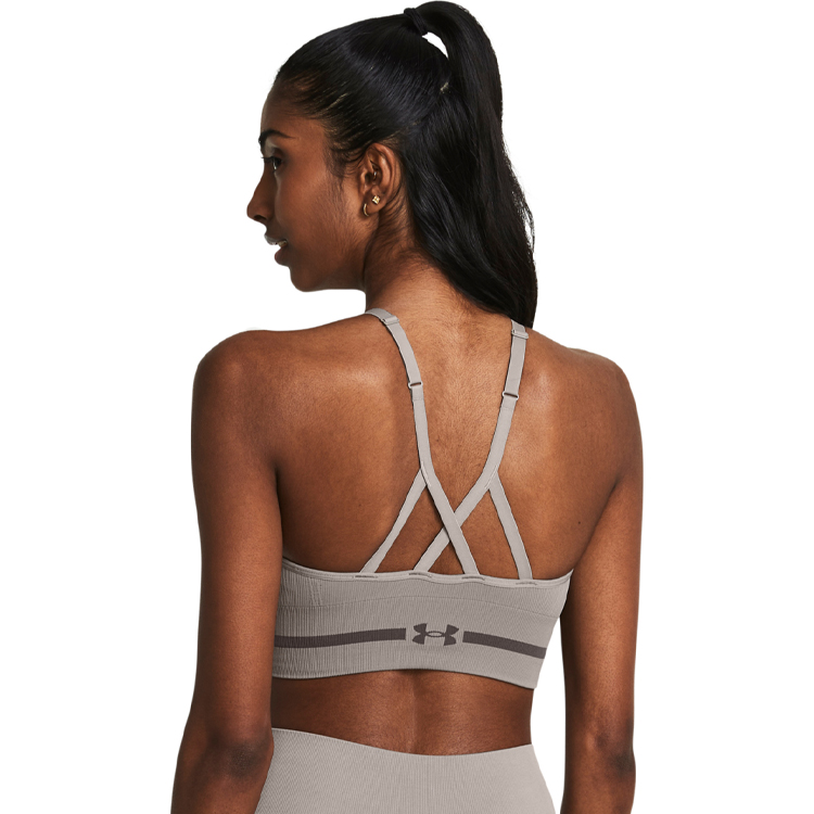 Bra sportive Under Armour UA SEAMLESS LOW LONG BRA / Femei / L / Gri photo 3