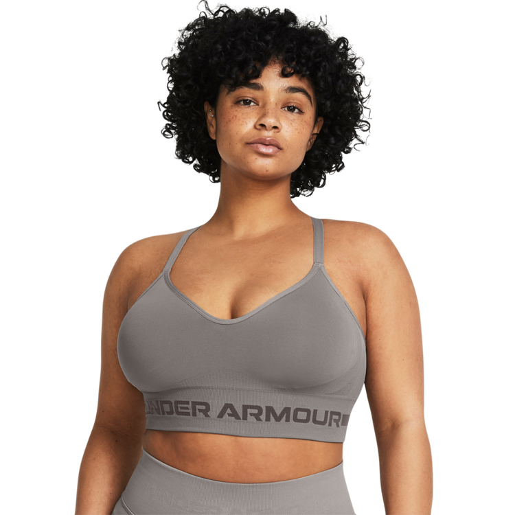 Bra sportive Under Armour UA SEAMLESS LOW LONG BRA / Femei / L / Gri photo 5