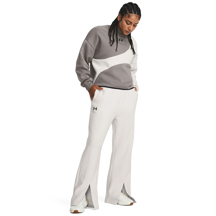 Hanorac Under Armour Unstoppable Flc Crop Crew M Gri-alb Femei photo 2
