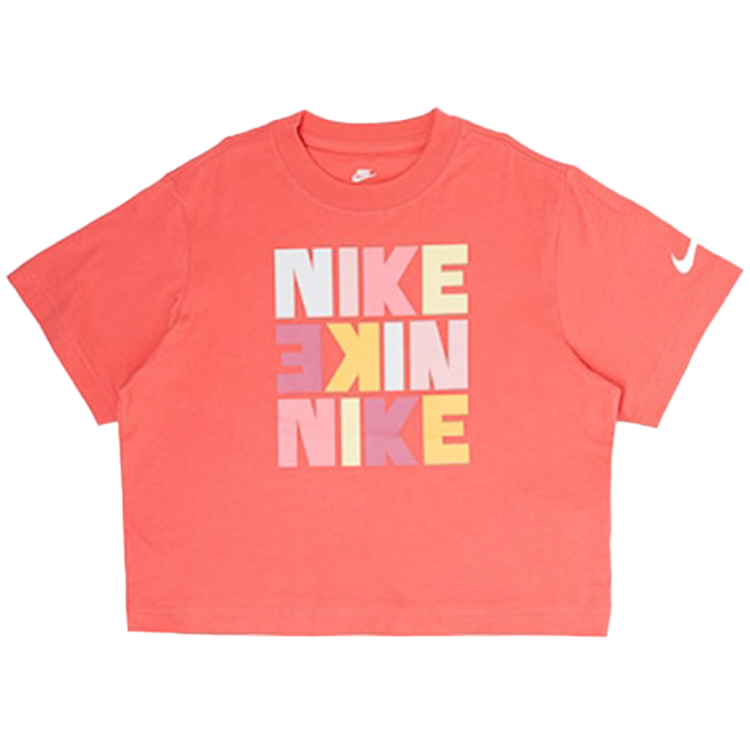 Tricou Nike G NSW TEE BOXY PRINT / Femei / S / Roz photo 1 Tricou Nike G NSW TEE BOXY PRINT / Femei / S / Roz photo 1