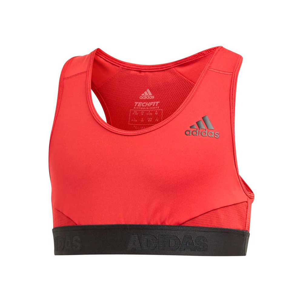 Bra sportive Adidas YG ASK SPR BRA / Femei / 128 / Rosu photo 1 Bra sportive Adidas YG ASK SPR BRA / Femei / 128 / Rosu photo 1