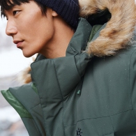 Scurta Kailas Long Thick Fur Down Jacket thumbnav 3