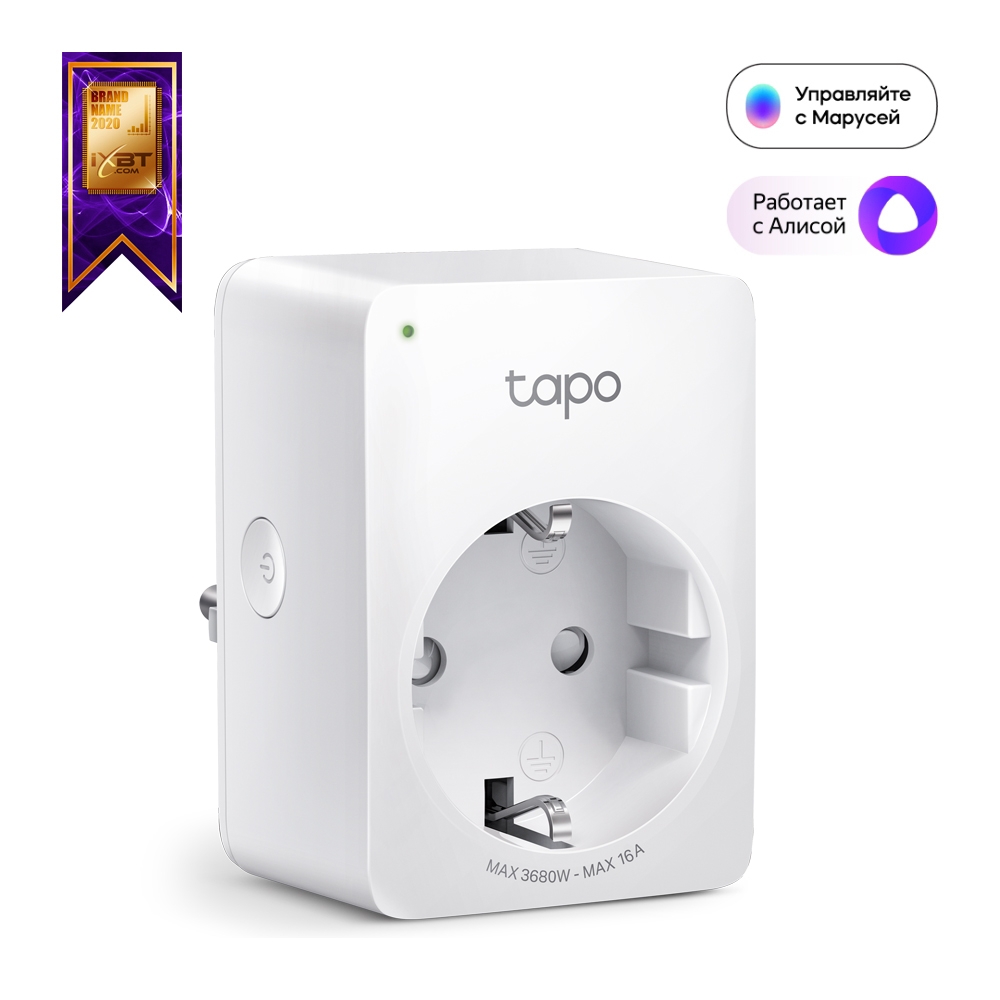 TP-LINK Tapo P110, Smart Mini Plug with Energy Monitoring, Wifi, Remote Access, Scheduling, Away Mode, Voice Control (The Google Assistant, Алиса) photo 1 TP-LINK Tapo P110, Smart Mini Plug with Energy Monitoring, Wifi, Remote Access, Scheduling, Away Mode, Voice Control (The Google Assistant, Алиса) photo 1