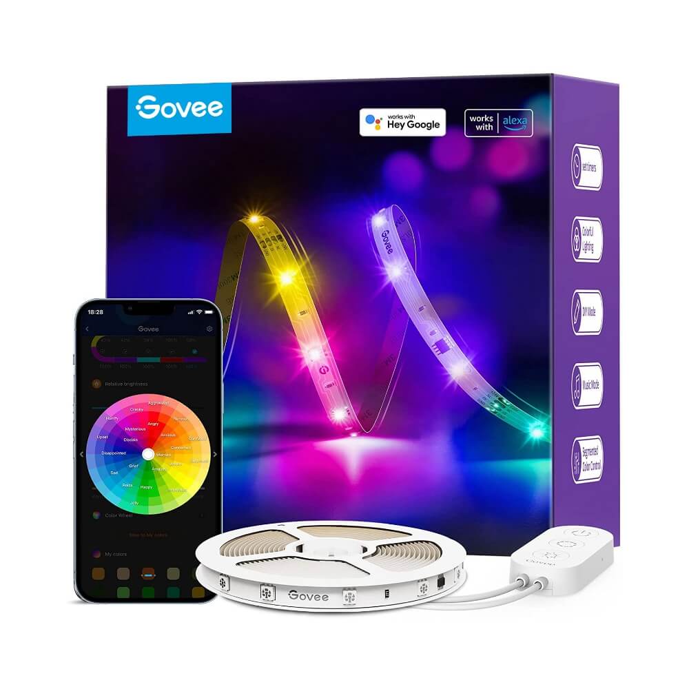 Banda LED GOVEE RGBIC Basic  / 5m / Multicolor / Wi-Fi / Bluetooth photo 1