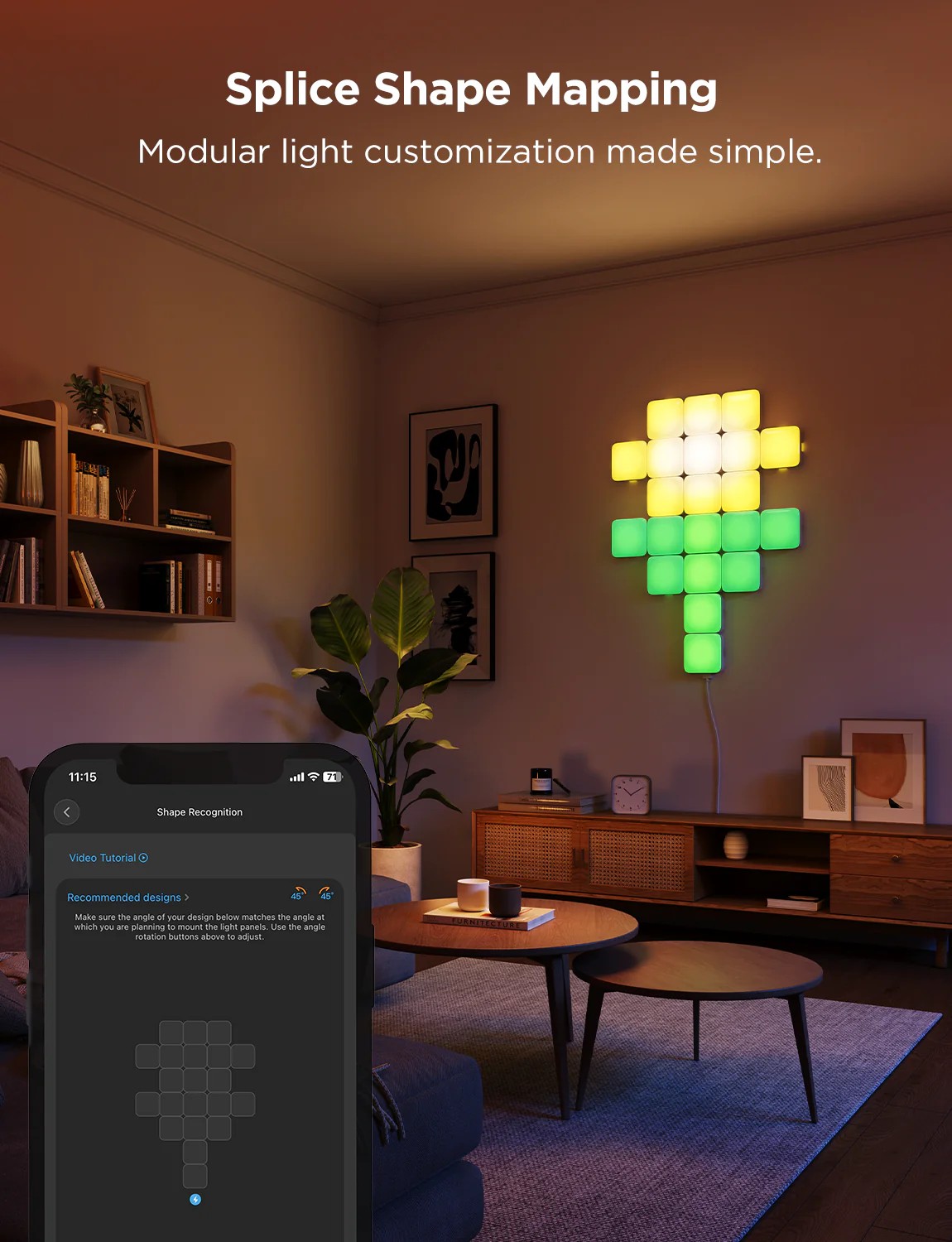Lumini patrate GOVEE Smart Mini Panel Lights 10 Pack photo 8