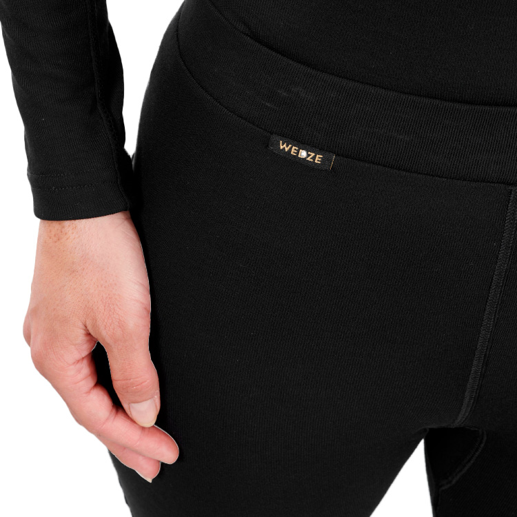 Легинсы термобелье Wedze BL SKI 100 bottom W XL Черный Женский photo 4