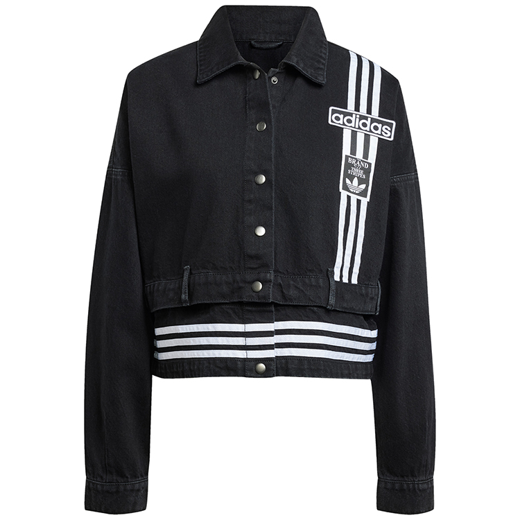 Hanorac Adidas DENIM TRACK TOP L Negru Femei photo 1 Hanorac Adidas DENIM TRACK TOP L Negru Femei photo 1