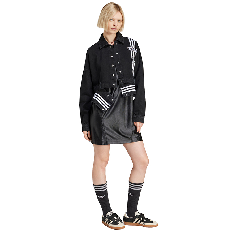 Hanorac Adidas DENIM TRACK TOP L Negru Femei photo 2