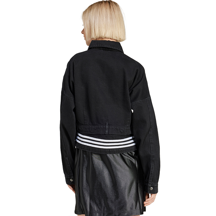 Hanorac Adidas DENIM TRACK TOP L Negru Femei photo 4