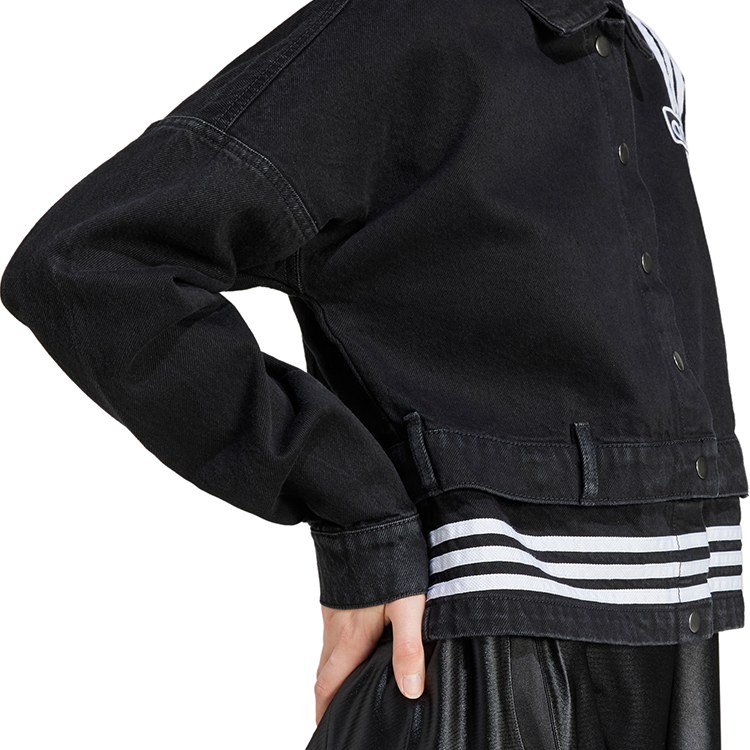 Hanorac Adidas DENIM TRACK TOP L Negru Femei photo 5