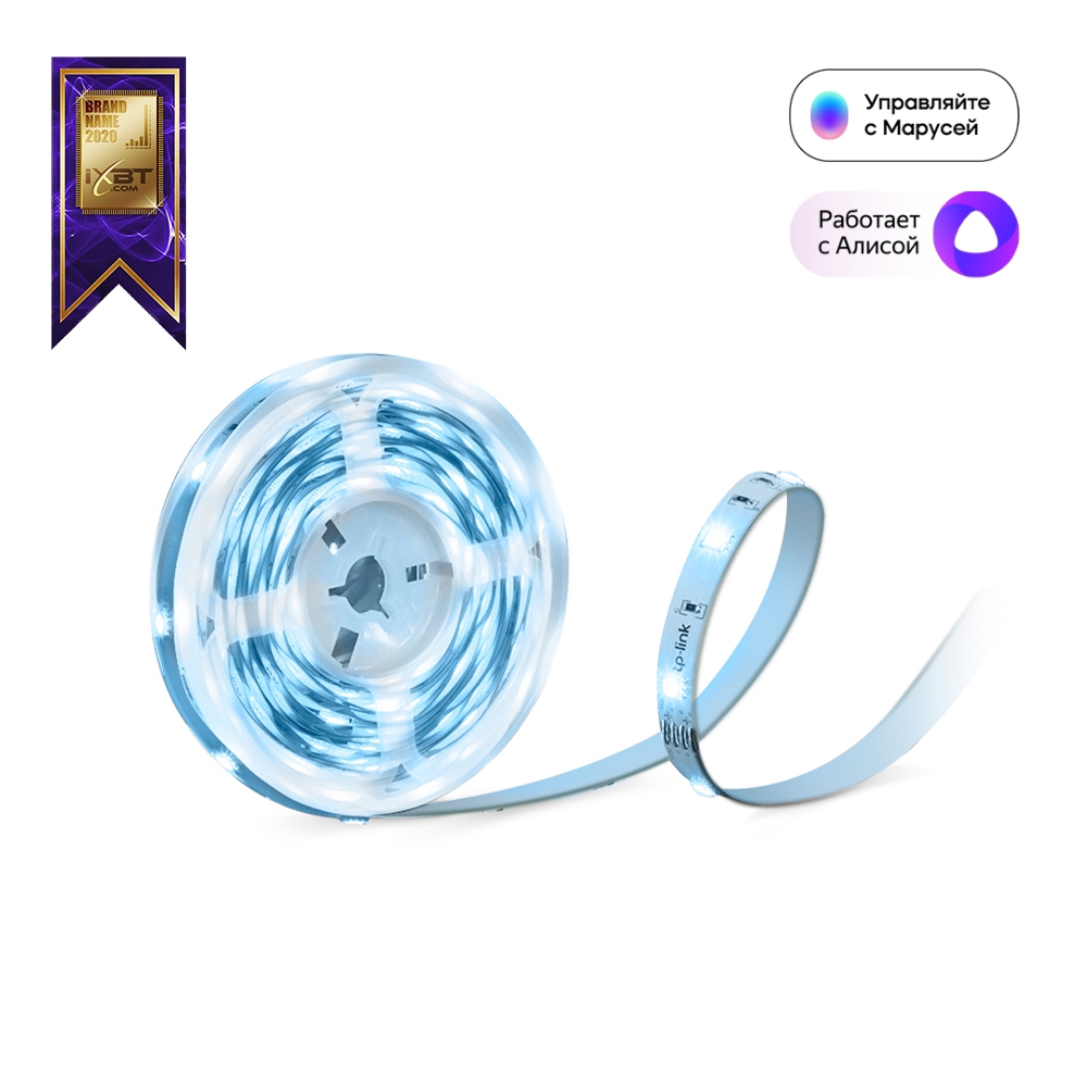 Light Strip  TP-LINK Tapo L900-5, Smart Wi-Fi Light Strip 5m, Multicolor, 2100 mcd, 25000 hours, No IC Chip, One Line One Color, Voice Control, No Hub Required, 3M Peel-and-Stick, Bounce to the music and the lights, Flexible Installation, Schedule & Timer photo 1