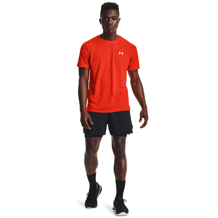 Tricou bărbătesc Under Armour UA STREAKER SS LG Rosu photo 2