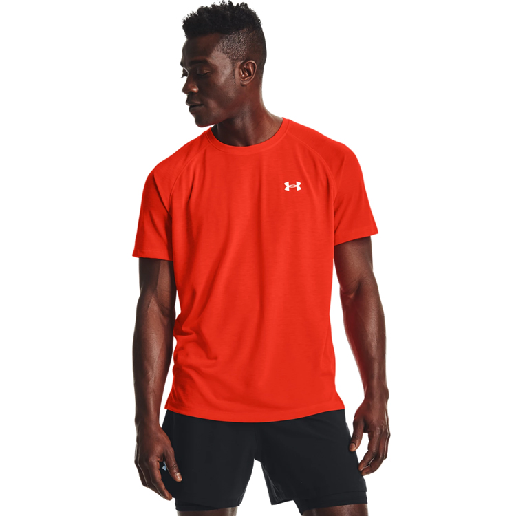 Tricou bărbătesc Under Armour UA STREAKER SS LG Rosu photo 5
