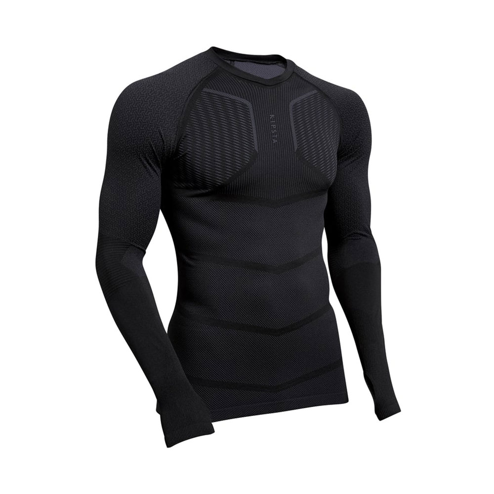 Термобельё Kipsta UNDERWEAR KDRY500 LS M S Черный Мужской photo 1