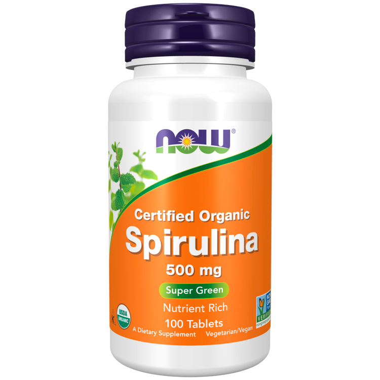 Vitamine Now Foods SPIRULINA 500mg photo 1 Vitamine Now Foods SPIRULINA 500mg photo 1