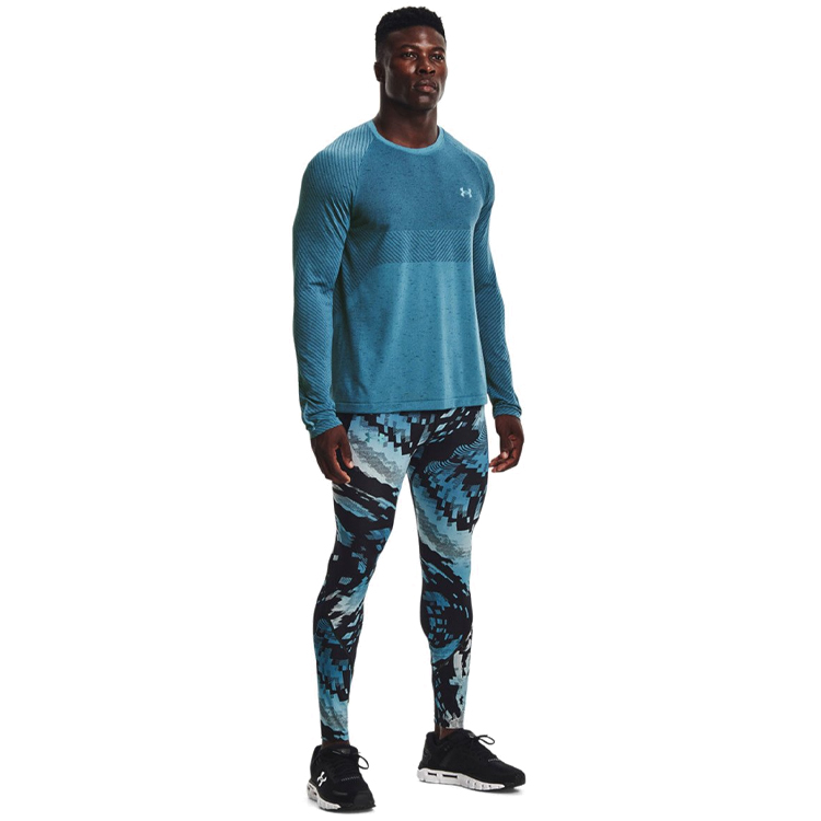 Hanorac pt bărbați Under Armour UA Seamless Run LS L Verde photo 2