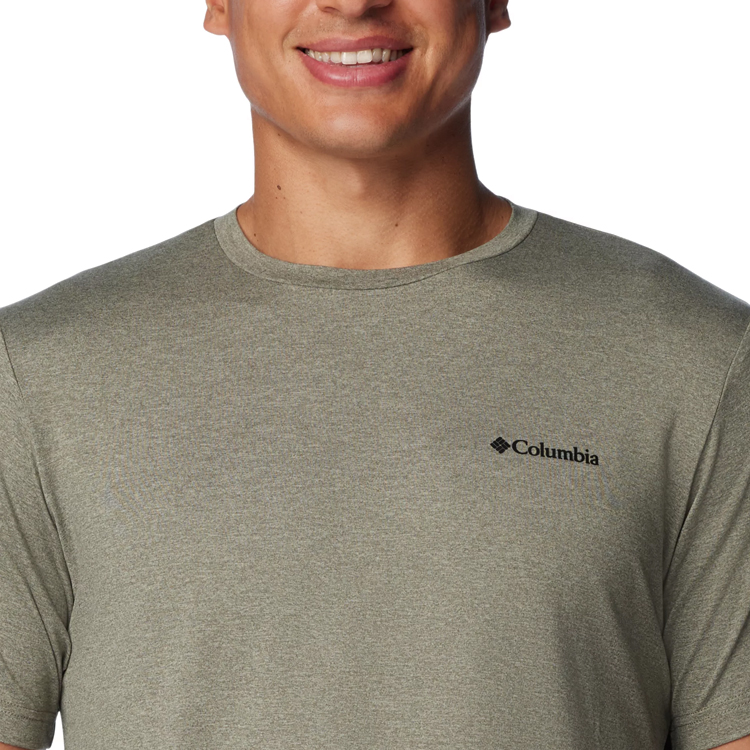 Tricou bărbătesc Columbia Tech Trail Crew Neck II S Verde photo 3