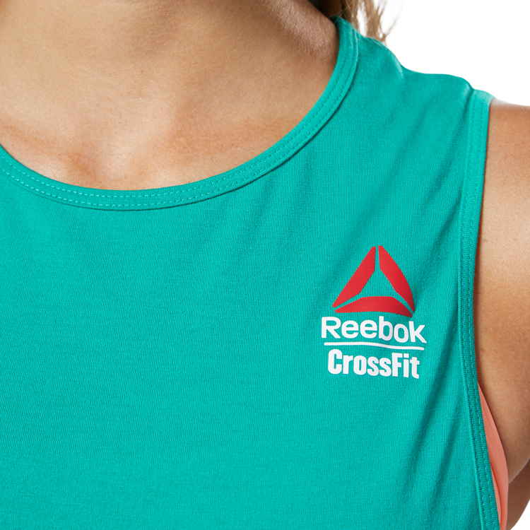 Maiou Reebok RC AC + Cotton Tank Games / Femei / 2XS / Albastru photo 4