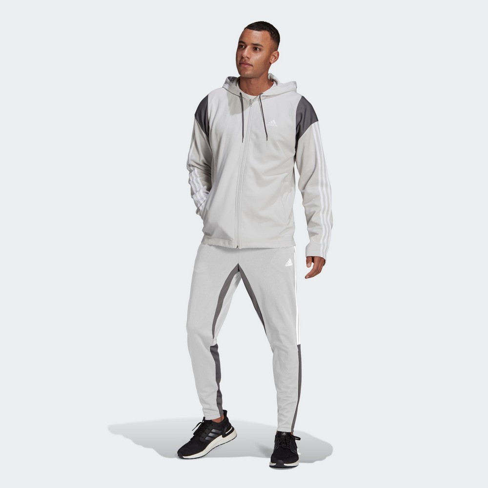 Trening pt Barbati Adidas M Rib Tracksuit S Gri photo 2