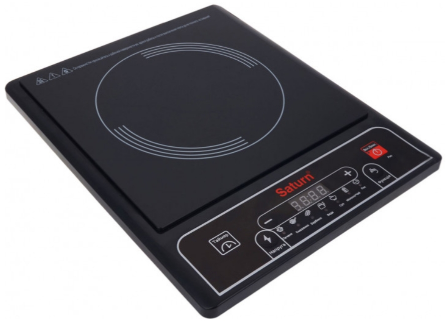 Plita de masa cu inductie Saturn STEC0197, 1 arzatoare, 2000 W, Negru photo 6