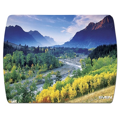 SVEN UA (8 pictures), Mouse pad, Dimensions: 230 x 180 x 2.35 mm, Material: polypropylene + foamed plastic, Wearproof print, Unique landscapes photo 1