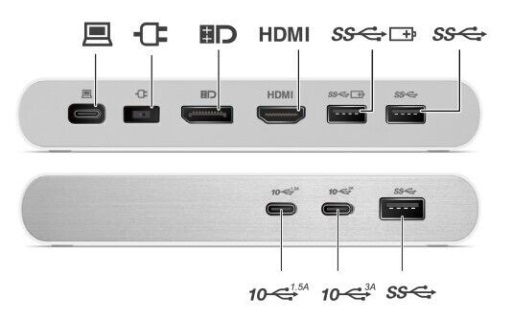 Universal Dock Lenovo 500 USB-C photo 3