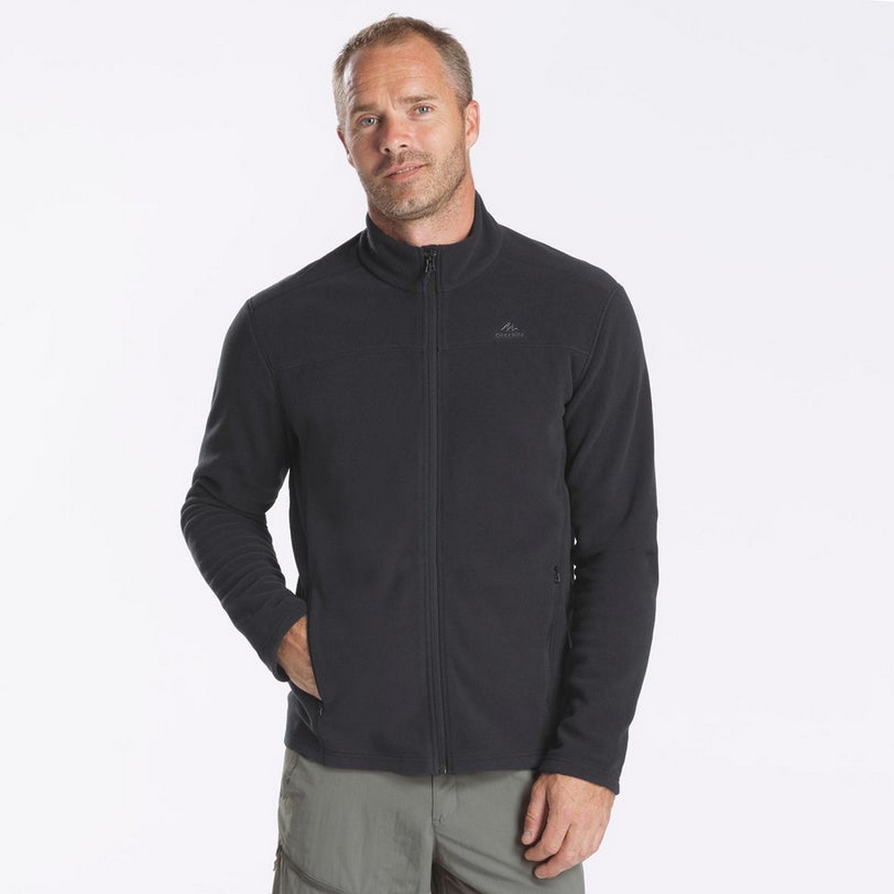 Hanorac pt bărbați Quechua Fleece MH120 S Negru photo 2