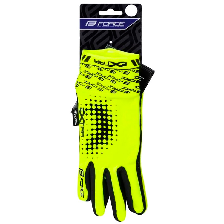 Manusi pentru bicicleta Force EXTRA Galben photo 2