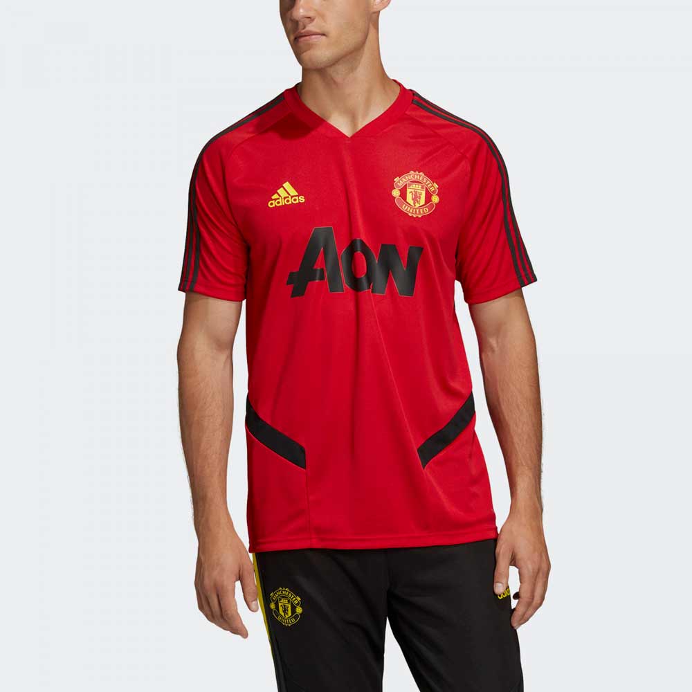 Tricou bărbătesc Adidas MUFC TR JSY S Rosu photo 3