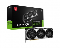MSI GeForce RTX 4060 Ti VENTUS 3X 16G OC / 16GB GDDR6 128Bit 2610/18000Mhz, Ada Lovelace/ DLSS3, PCIeX16 4.0, 1xHDMI, 3xDP, Triple-Fan Thermal Design: TORX Fan 4.0/Zero Frozr/Airflow Control/Core Pipe/Copper Baseplate, Custom PCB, Metal Backplate, 1x 8-pi thumbnav 1