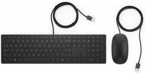 Tastatura si mouse HP Pavilion 400, Black photo 1