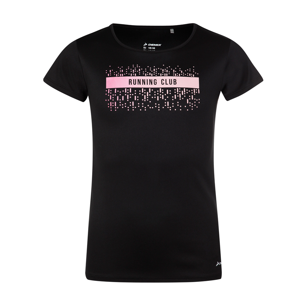 Tricou Demix Run Tee G / Femei / 122-128 / Negru photo 1 Tricou Demix Run Tee G / Femei / 122-128 / Negru photo 1