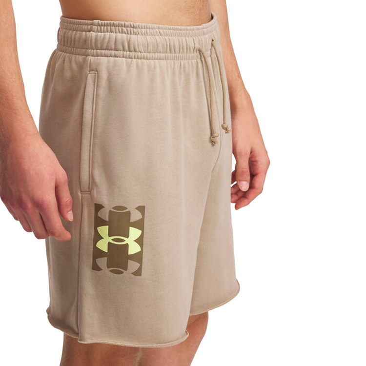 Sorti de bărbați Under Armour UA Rival TerryLogo8inShort L Bej photo 4
