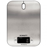 Кухонные весы Scarlett SC-KS57P99, 5 кг, Нержавеющая сталь с черным thumbnav 1