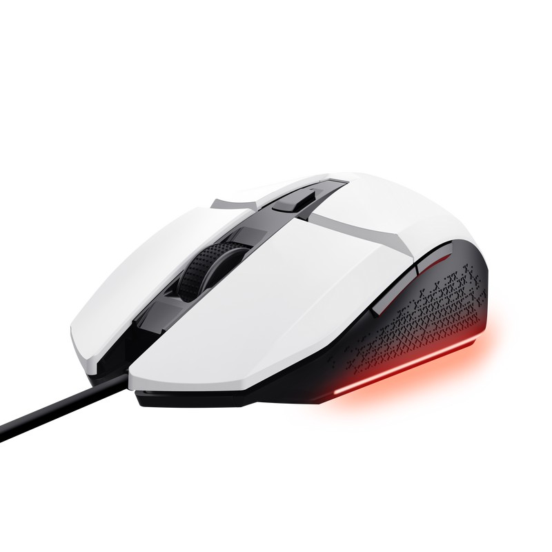 Mouse Gaming Trust GXT 109W FELOX, USB, White photo 2
