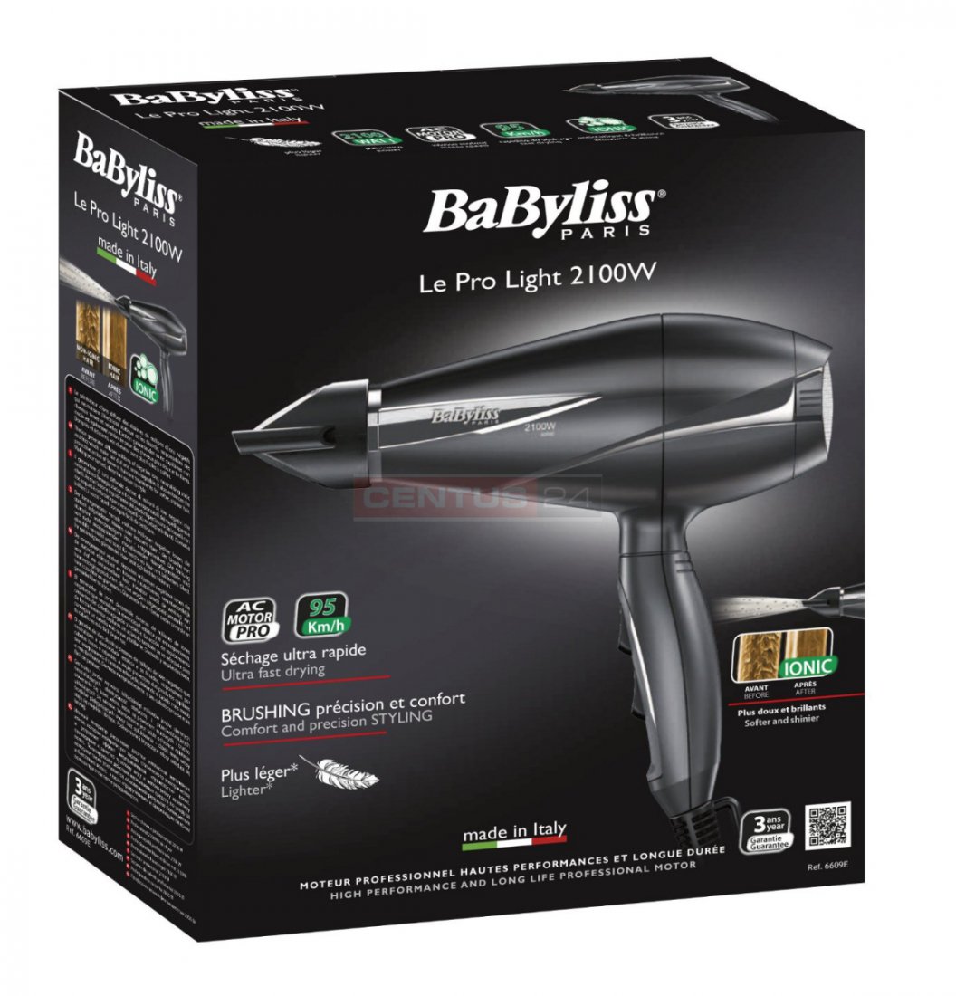Фен Babyliss 6609E 2100W Черный photo 2