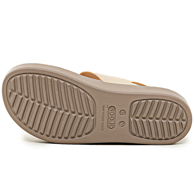 Sandale Crocs Brooklyn Metallic pt Femei / 36-37 / Bej photo 2