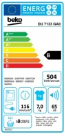 Сушильная машина Beko DU7133GA0, 7 кг, B thumbnav 4