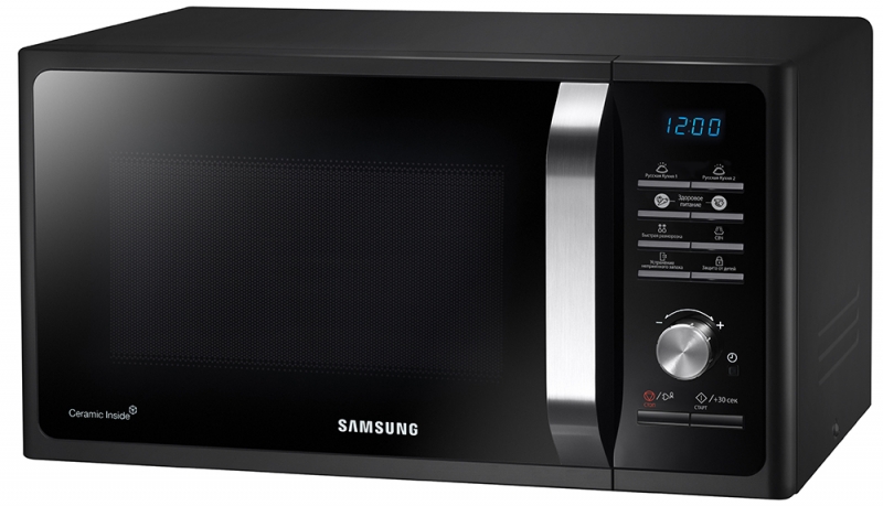 Микроволновая печь Samsung MS23F301TAK/OL 800 Вт / 23 л / Черный photo 1 Микроволновая печь Samsung MS23F301TAK/OL 800 Вт / 23 л / Черный photo 1