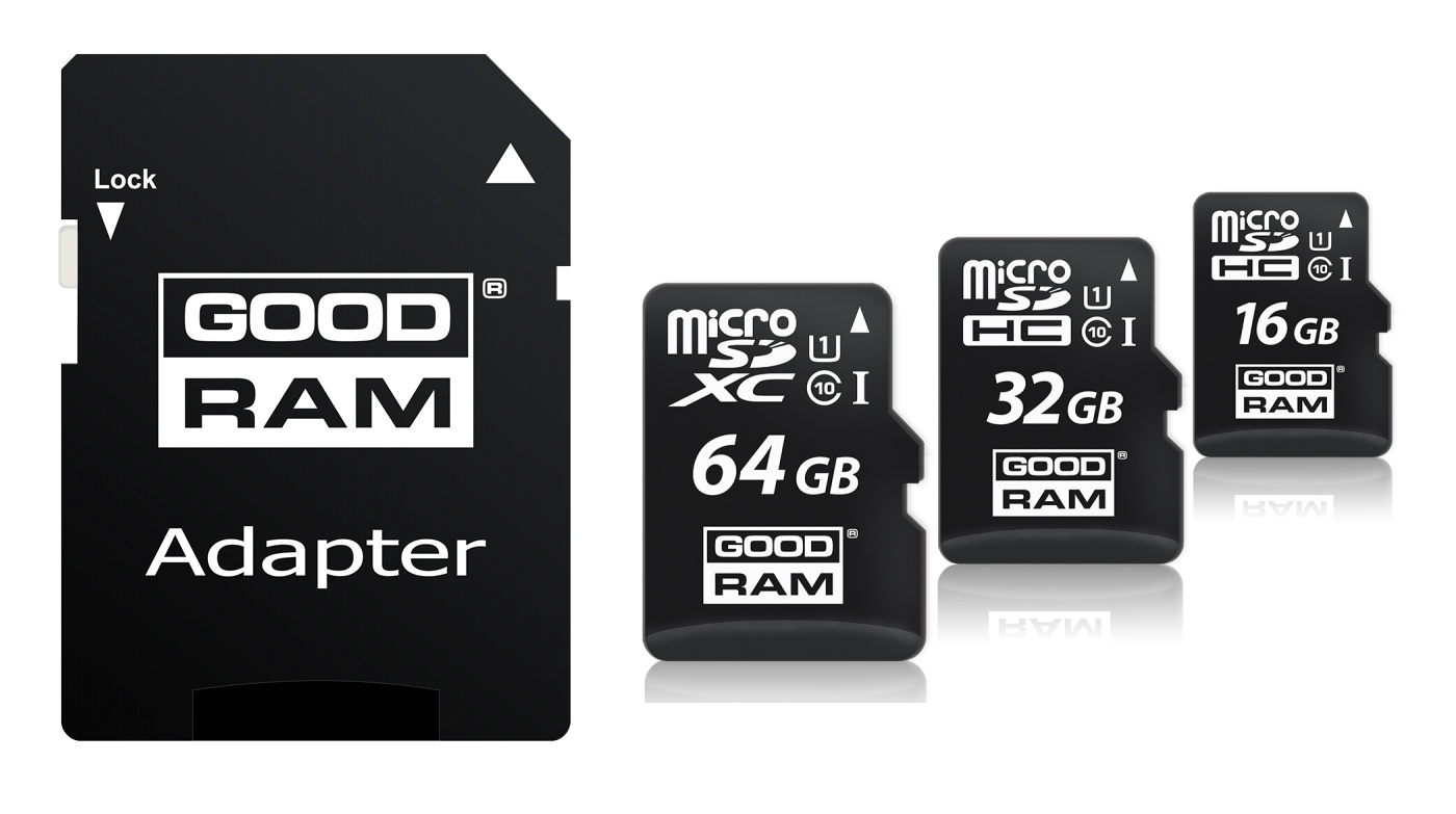 Карта памяти MicroSD+ SD adapter GoodRam 32Gb class 10 UHS I (M1AA-0320R11) photo 1 Карта памяти MicroSD+ SD adapter GoodRam 32Gb class 10 UHS I (M1AA-0320R11) photo 1