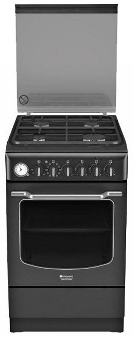 Газовая плита Hotpoint-Ariston HT5GM4AF C (AN) EA / 4 конфорок / 50 см / Черный photo 1 Газовая плита Hotpoint-Ariston HT5GM4AF C (AN) EA / 4 конфорок / 50 см / Черный photo 1