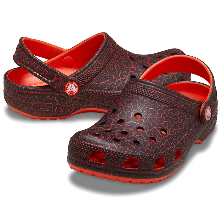 Slapi Crocs Classic Crackle Clog T pt Barbati / 27-28 / Rosu photo 3