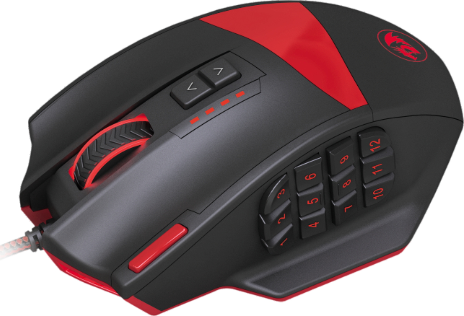 Mouse cu fir ReDragon FOXBAT Negru / Laser / Negru photo 2
