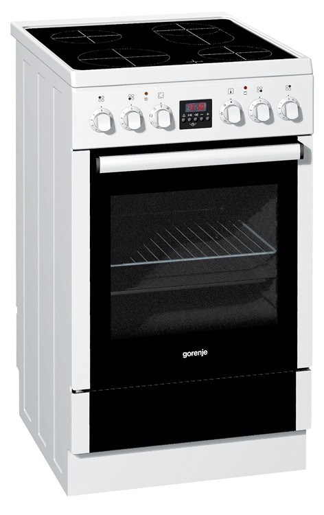Электрическая плита Gorenje EC55335AW / 4 конфорок / Стеклокерамика photo 1
