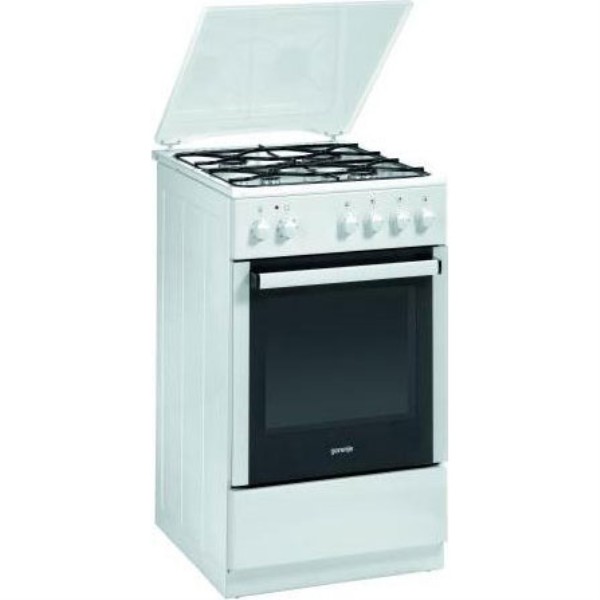 Газовая плита Gorenje GIN53202AW / 4 конфорок / 50 см / Белый photo 1 Газовая плита Gorenje GIN53202AW / 4 конфорок / 50 см / Белый photo 1