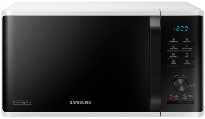 Микроволновая печь Samsung MG23K3515AW 800 Вт / 23 л / Черный photo 1 Микроволновая печь Samsung MG23K3515AW 800 Вт / 23 л / Черный photo 1