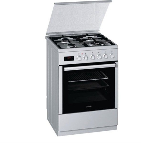 Газовая плита Gorenje K65333AX / 4 конфорок / 60 см / Нержавеющая сталь photo 1 Газовая плита Gorenje K65333AX / 4 конфорок / 60 см / Нержавеющая сталь photo 1