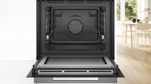 Cuptor electric cu microunde incorp. Bosch HMG776NB1, 67 l, A, Negru thumbnav 4