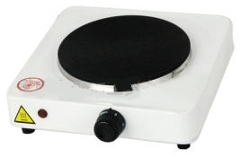 Plita de masa electrica Akita YQ100B1, 1 arzatoare, 1000 W, Alb thumbnav